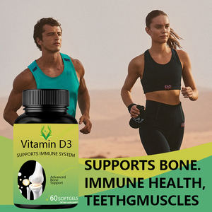 Venta caliente 5000IU Vitamina D3 Softgels Soporte Absorción Sistema de inmunidad para Mujeres Hombres Suplemento de vitamina D3 - Product Image 6