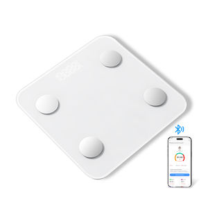 مقياس الدهون في الجسم الذكي للحمام مقياس رقمي إلكتروني بجهاز BMI موازين وزن تعمل بالبطارية لتطبيق البلوتوث من من أجل من أجل - Product Image 1