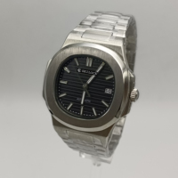 Hochwertige Vollautomatische Mechanische Stahlband-Kalenderuhr mit Leuchtzeigern SEILOCE Herrenuhr Luxuriöse Business-Armbanduhr für Männer