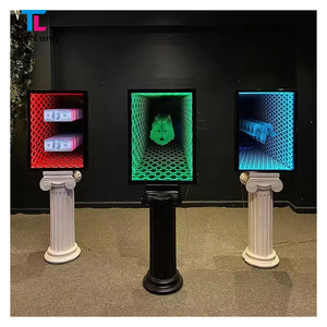 กระจกนีออน Infinity 3D กำหนดเองได้วัสดุอะคริลิคกระจกอะคริลิคสำหรับโรงแรม KTV TRACK Letter แก้วอะคริลิค - Product Image 3