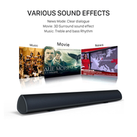 Soundbar TV Ultra Tipis Lepas Pasang 37 Inci Speaker Nirkabel dengan Subwoofer Terintegrasi dan Optical untuk TV LED