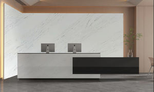 Comptoirs de cuisine contemporains de style moderne Plateaux de vanité et dessus de table Usine directe Calacatta Dalles de pierre de quartz artificiel - Product Image 4