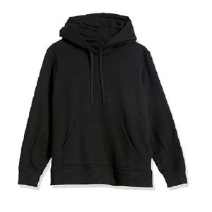 Sudaderas con capucha y sudaderas con capucha de manga larga para mujer informal de Color negro sólido personalizado con precio directo de fábrica de Bangladesh - Product Image 6