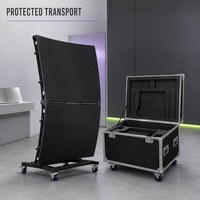 Layar Video LED Lipat S-Curve Fleksibel P2.5 4K HDR10, Layar Lunak Kreatif dengan Garansi 2 Tahun untuk Pameran dan Periklanan Dalam Ruangan