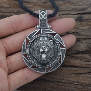 Collar con Colgante de Oso <span class=keywords><strong>Veles</strong></span> Vikingo Eslavo, Amuleto Nórdico, Joyería para Hombre - Product Image 4