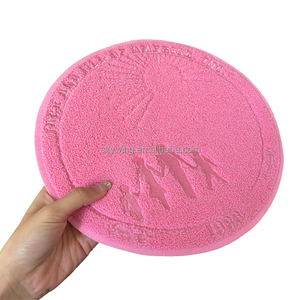 Tondo tutto rosa jjjoa 1938 Jack e Jill di America ciniglia in ferro su toppa ricamata per felpa con cappuccio e giacca - Product Image 2