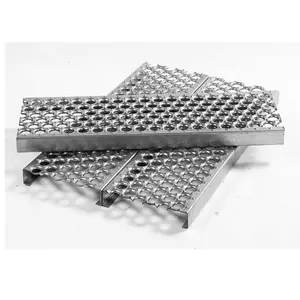 Professional Perforated Metal Anti Slip Steel Plate Flooring Gratings Long Life Safety Grating Planks Supplier