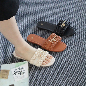 Sandalias Planas de Verano de Alta Calidad para Mujer, Estilo Nuevo, para Venta al por Mayor, Sandalias Duraderas para Exteriores, Cómodas y Resistentes - Product Image 1