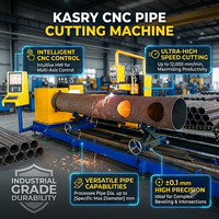 Máquina de Corte de Tubos Automática CNC de Alta Velocidad KASRY para Fabricación de Acero Estructural de Aluminio y PVC con Componentes de Engranajes de Motor