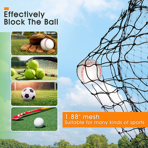 Lồng tập đánh bóng cricket & bóng chày HDPE siêu bền, tùy chỉnh kích thước 40ft/60ft, lưới tập luyện ở sân sau, bền bỉ & dễ lắp đặt - Product Image 2