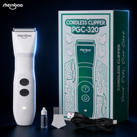 Tondeuse professionnelle sans fil Shernbao PGC-320 pour animaux, 2 vitesses, rechargeable, faible bruit, pour chiens et chats, vente en gros