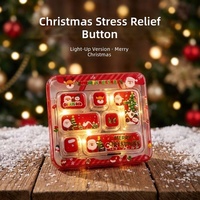 Jouet anti-stress lumineux de Noël en silicone, clavier à 7 touches, jouet à presser, pendentif suspendu, ensemble cadeau anti-stress pour enfants et adultes