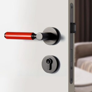 Manijas de Puerta de Latón Sólido para Dormitorio, Venta al Por Mayor de Fábrica, Cerraduras Divididas Silenciosas y Duraderas para Hogares, Mansiones y Edificios Residenciales - Product Image 3