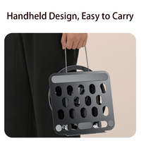 Support d'ordinateur portable ergonomique pliable en métal, réglable et portable, avec design ergonomique pour une rotation à 360 degrés pour bureau