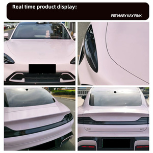 Vinilo Premium para Carrocería Mary Kay Rosa, con Revestimiento PET, Efecto Naranja Zero, <span class=keywords><strong>Super</strong></span> Brillante, Color Rosa Caramelo, Libre de Burbujas, Autoadhesivo - Product Image 3
