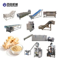 Ventes directes d'usine Machine de traitement de poudre de gingembre Ensemble complet Machine de ligne de traitement de gingembre Machine de traitement de gingembre