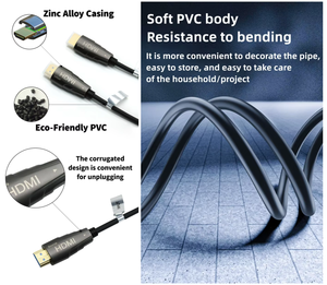 <span class=keywords><strong>สาย</strong></span>เคเบิลไฟเบอร์ออปติก AOC 4K <span class=keywords><strong>HDMI</strong></span> ยาว 10 เมตร รองรับการส่ง<span class=keywords><strong>สัญญาณ</strong></span> 4K 60Hz ความกว้างแบนด์วิธสูงพิเศษ แบบดิจิทัล โหมดเดี่ยว AOC <span class=keywords><strong>HDMI</strong></span> สำหรับโปรเจคเตอร์ - Product Image 5