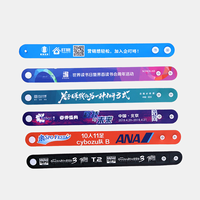 Bracelet promotionnel VIP pour événement, personnalisé avec logo imprimé, bracelet d'identification pour fête, étanche et réglable avec fermoir à pression