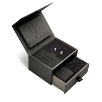 Boîte cadeau d'entreprise personnalisable, écologique, recyclable, en carton rigide, pour emballage électronique, style livre pliable avec fermeture magnétique