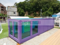 Kit de piscine portable en conteneur maritime de 20 pieds et 40 pieds