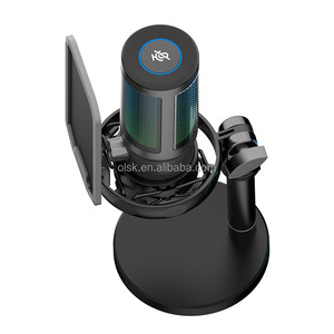 Clavax CLUSB-850 Chuyên Nghiệp Đa Hướng RGB Chơi Game <span class=keywords><strong>Mic</strong></span> Cardioid Nhựa Máy Tính Để Bàn Podcast Condenser Sống Microphone Cho <span class=keywords><strong>PC</strong></span> - Product Image 4