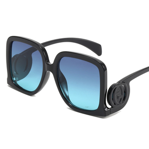 Nouvelles <span class=keywords><strong>Lunettes</strong></span> de Soleil Tendance <span class=keywords><strong>2023</strong></span> pour <span class=keywords><strong>Femme</strong></span>, Carrées, Protection UV400, Luxe, PC, Grandes Marques, Surdimensionnées - Product Image 5