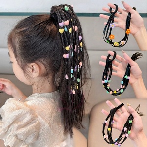 Fascia per <span class=keywords><strong>capelli</strong></span> da ragazza con <span class=keywords><strong>trecce</strong></span> stile boxe, graziosa e alla moda, con <span class=keywords><strong>trecce</strong></span> a coda di cavallo alta e decorazioni a stella e a cuore, parrucca con <span class=keywords><strong>trecce</strong></span> - Product Image 1