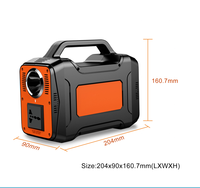 Stasiun daya Panel surya portabel 36000mAh/130Wh, stasiun daya 230V/150W AC Outlet untuk berkemah, petualangan & piknik darurat luar ruangan