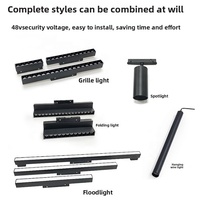 DC24V 48V Design modulaire Montage en surface LED Point magnétique Système d'éclairage sur rail Éclairage sur rail LED de style moderne