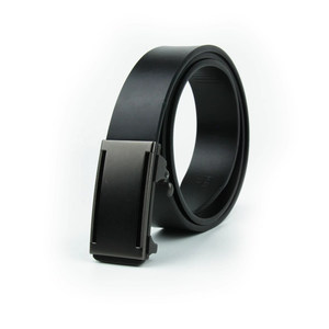 <b>Black</b> Automatic <b>Belt</b> Rectangular Auto Lock Buckle Formal Style One Piece Molding Durable Design 1.5 Inches Width 42 Inches - Product Image 6