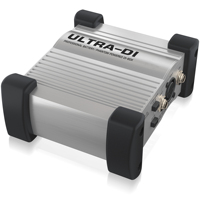 DI100 Boîtier DI Actif Professionnel de Haute Qualité avec Batterie Rechargeable Alimentation Phantom Émulation d'Enceinte de Guitare Son Surround