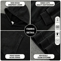 Sweat-shirt personnalisé en coton épais surdimensionné pour homme, unisexe, style streetwear, broderie de haute qualité, grandes tailles, sweats à capuche en coton
