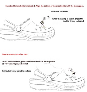 Accessoires de décoration pour chaussures Croc, breloques DIY personnalisées OEM en forme de cœur gris avec chaîne pour sabots et chaussures Croc - Product Image 6