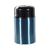 Termo de Acero Inoxidable de Doble Pared con Aislamiento al Vacío, de Gran Capacidad (1L), para Sopa, Comida Caliente, Personalizable