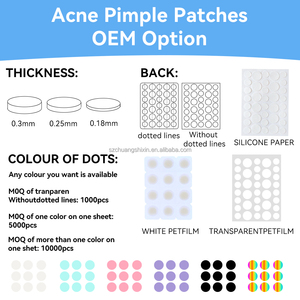 Hot Bán 36Pcs Hydrocolloid Top Mụn Hộp Vá Đầu Điều Trị Mụn Trứng Cá Mặt & Cơ Thể Mặt Nạ Parches Parches Para Mụn Trứng Cá - Product Image 3