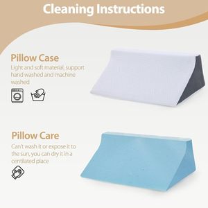 <span class=keywords><strong>Coussin</strong></span> de repose corporel ventilé, hypoallergénique et lavable pour le soutien des patients, améliore la circulation sanguine, oreiller de sommeil en forme de cale - Product Image 4