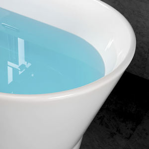 Desagüe de <span class=keywords><strong>Bañera</strong></span> Acrílico Moderno, Independiente y Duradero, Modelo TONA <span class=keywords><strong>Princess</strong></span>, Blanco/Negro Brillante, Desagüe Central, 1 Año de Garantía, 100% - Product Image 5