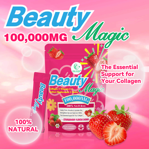 ดูโอซี่ บิวตี้ เมจิก คอลลาเจน พาวเดอร์ 100,000 มก. รสสตรอว์เบอร์รี 13 กรัม x 15 ซอง บำรุงผิว ผม เล็บ อาหารเสริม - Product Image 4