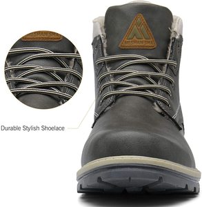 Botas de Senderismo <span class=keywords><strong>Mishansha</strong></span> para Invierno, Impermeables, Antideslizantes, Cómodas, de Microfibra y Cuero, para Hombres y Mujeres, para Actividades al Aire Libre - Product Image 6