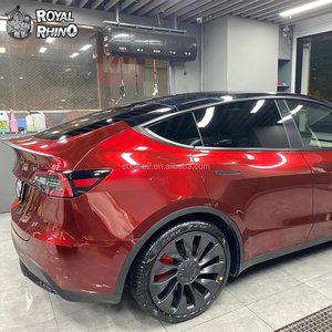 <span class=keywords><strong>Film</strong></span> de protection de voiture en vinyle rouge sang de dragon métallique liquide PET super brillant, vinyle rouge <span class=keywords><strong>vampire</strong></span> brillant pour envelopper les voitures et les motos - Product Image 3