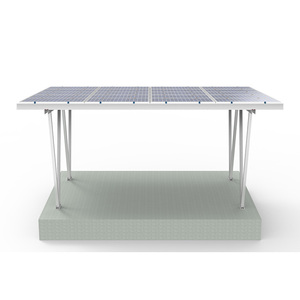 Canopée <span class=keywords><strong>solaire</strong></span> pour parc automobile, <span class=keywords><strong>3</strong></span> panneaux en acier au carbone, avec cadre en aluminium, livraison gratuite - Product Image 4