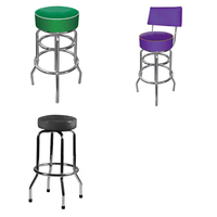 Table de bar de pub ronde personnalisée avec logo, jaune, verte, rouge, taille personnalisée, avec base pour l'extérieur
