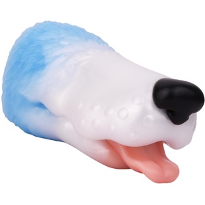GEEBA Masturbateur masculin de poche en forme de tête de chiot, poupée sexuelle tête d'animal, masturbateur oral de poche, jouets sexuels pour hommes - Product Image 1