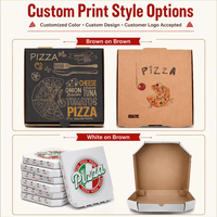 Boîtes d'emballage pour pizzas personnalisées 8/10/12/16 pouces, boîte à pizza en carton ondulé épais polygonal