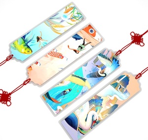 Personalized Pressed Flowers Printed Bookmarks Acrylic Sheets for Promotional Use