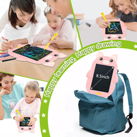 Vente en gros de mini blocs de croquis LCD en vrac de 8.5 pouces assortis de personnages mignons de la faune style bloc-notes pour les détaillants
