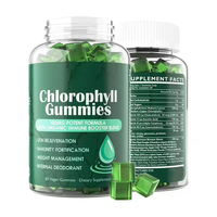 Gummies à la chlorophylle OEM |   Non destiné aux nouveau-nés Formule puissante 100 mg Mélange stimulant l'immunité 60 comprimés végétaliens