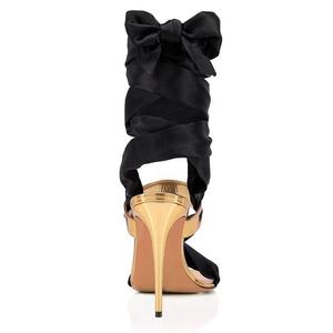 2024 personnalisé usine nouveau Design grande taille fête femmes talons hauts mode cheville Wrap à bretelles Banquet chaussures sandales mode - Product Image 6