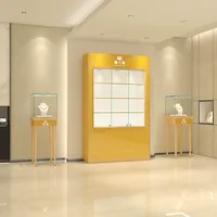 Vitrine d'exposition en verre LED personnalisée Lilai pour bijouterie, vitrine de luxe pour magasin de détail, écologique et recyclable