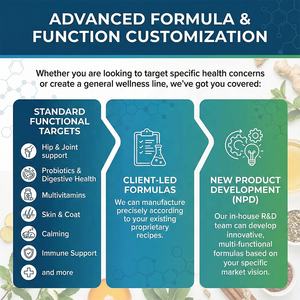 Private Label Hondenallergie Ondersteuning Zachte Kauwtabletten Aangepaste Smaak Colostrum Omega 3 Immuunsysteem Gezondheidssupplement OEM&ODM Oplossing - Product Image 2